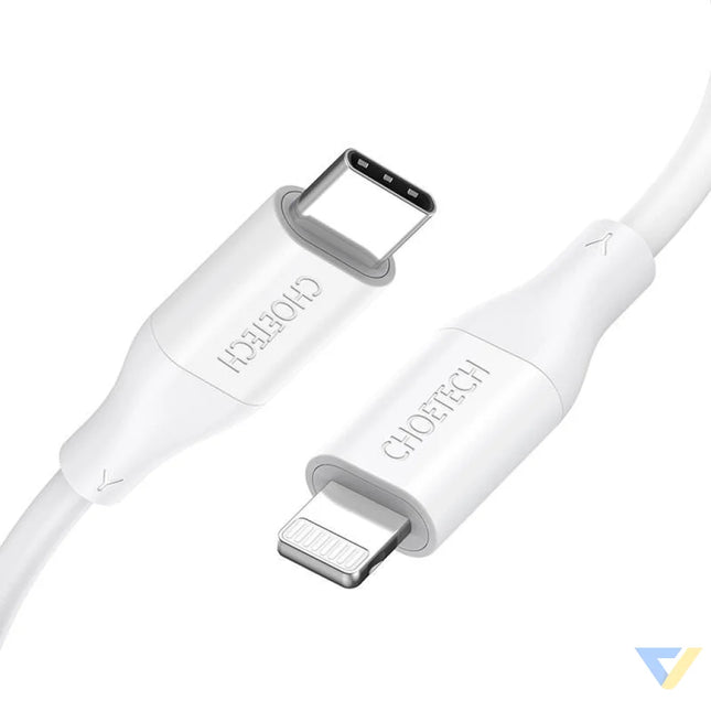 Cable Choetech IP0040 USB C to Lightning PD18/30W 1,2m (white) USB cables