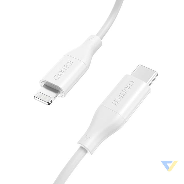 Cable Choetech IP0040 USB C to Lightning PD18/30W 1,2m (white) USB cables