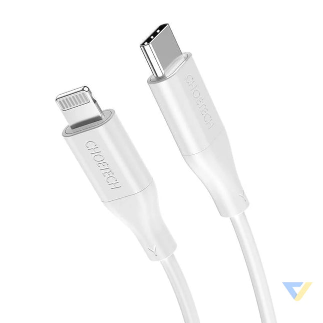 Cable Choetech IP0040 USB C to Lightning PD18/30W 1,2m (white) USB cables