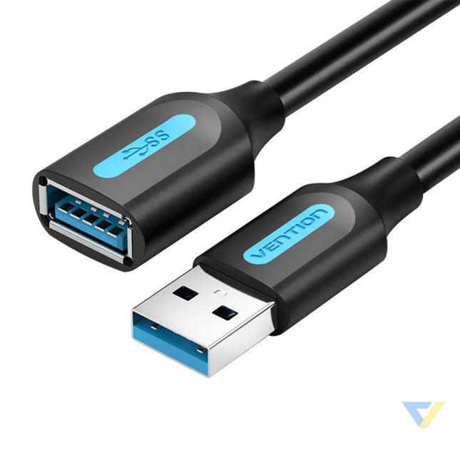 Cable Extension USB 3.0 A male female Vention CBHBD 0.5m black Audio cables