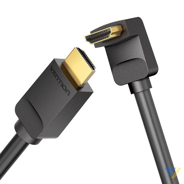 Cable HDMI 2.0 Vention AARBH 2m Angled 90° 4K 60Hz (black) Video cables