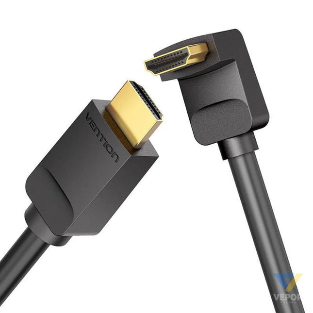 Cable HDMI 2.0 Vention AARBH 2m Angled 90° 4K 60Hz (black) Video cables