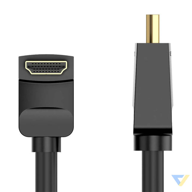 Cable HDMI 2.0 Vention AARBH 2m Angled 90° 4K 60Hz (black) Video cables