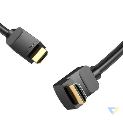 Cable HDMI 2.0 Vention AARBH 2m Angled 90° 4K 60Hz (black) Video cables