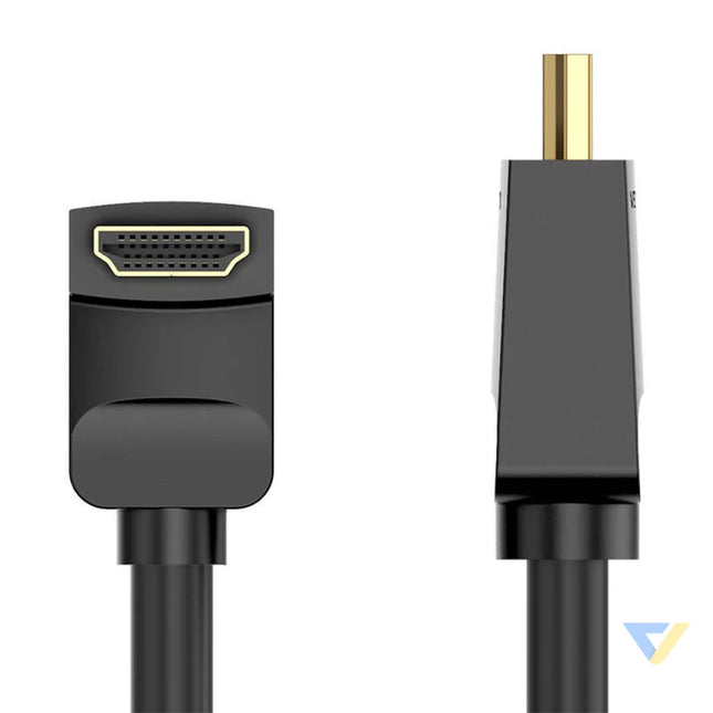 Cable HDMI 2.0 Vention AARBH 2m Angled 90° 4K 60Hz (black) Video cables