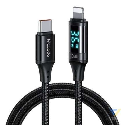 Cable Mcdodo CA 1030 USB C to Lightning 36W 1.2m (black) USB C to Lightning