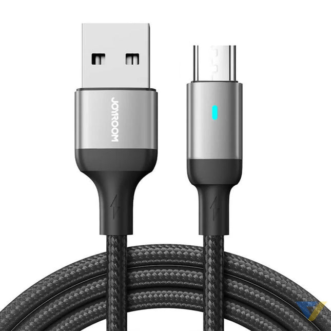 Cable to Micro USB A / 2.4A / 2m Joyroom S UM018A10 (black) Combo Cables