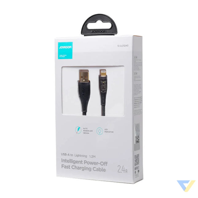 Cable to USB A / Lightning / 2.4A / 1.2m Joyroom S UL012A3 (black) Combo Cables