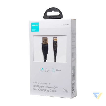 Cable to USB A / Lightning / 2.4A / 1.2m Joyroom S UL012A3 (black) Combo Cables