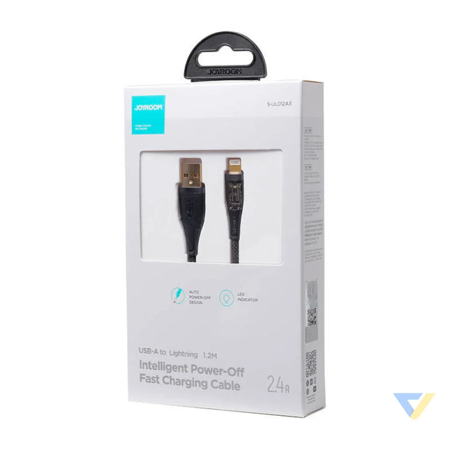 Cable to USB A / Lightning / 2.4A / 1.2m Joyroom S UL012A3 (black) Combo Cables