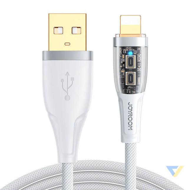 Cable to USB A / Lightning / 2.4A / 1.2m Joyroom S UL012A3 (white) Combo Cables