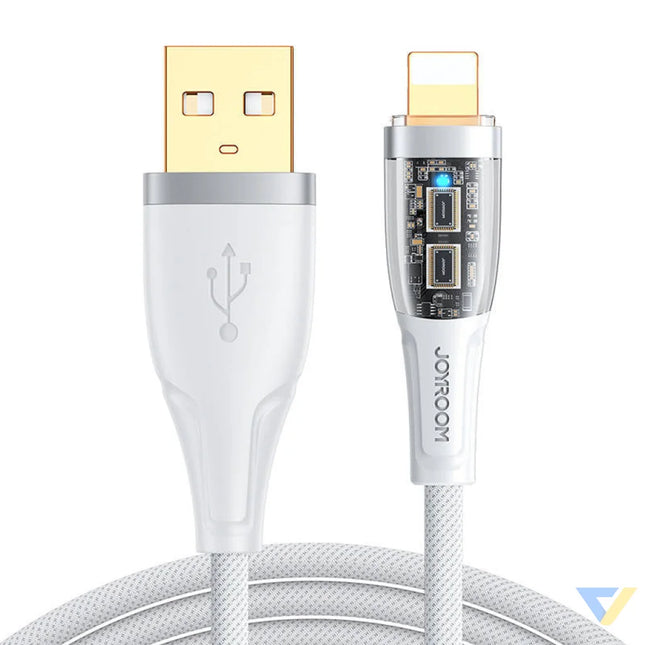 Cable to USB A / Lightning / 2.4A / 1.2m Joyroom S UL012A3 (white) Combo Cables
