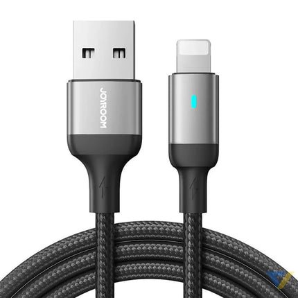 Cable to USB A / Lightning / 2.4A / 2m Joyroom S UL012A10 (black) Combo Cables