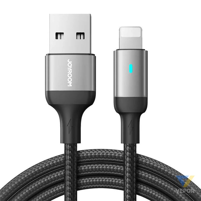 Cable to USB A / Lightning / 2.4A / 2m Joyroom S UL012A10 (black) Combo Cables