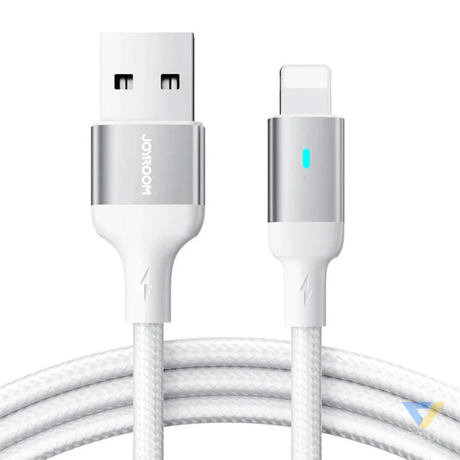 Cable to USB A / Lightning / 2.4A / 2m Joyroom S UL012A10 (white) Combo Cables