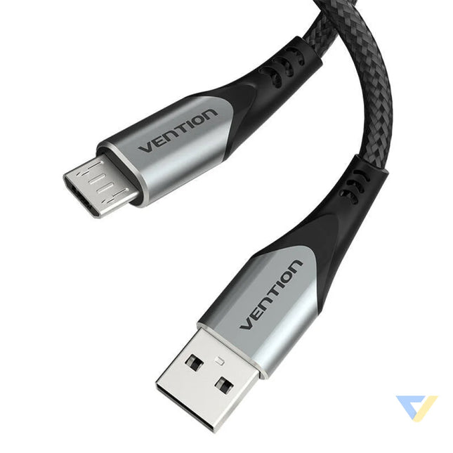 Cable USB 2.0 A to Micro USB Vention COAHD 3A 0,5m gray USB to Micro USB