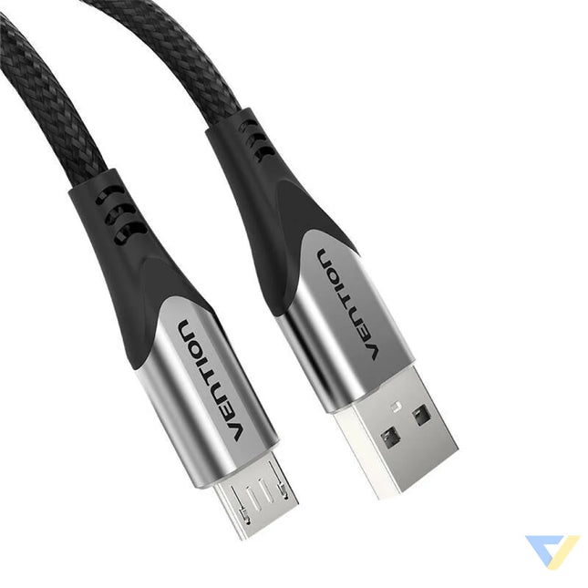 Cable USB 2.0 A to Micro USB Vention COAHD 3A 0,5m gray USB to Micro USB