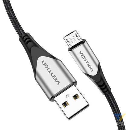 Cable USB 2.0 A to Micro USB Vention COAHD 3A 0,5m gray USB to Micro USB