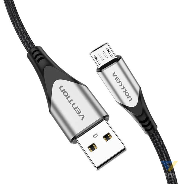 Cable USB 2.0 A to Micro USB Vention COAHD 3A 0,5m gray USB to Micro USB