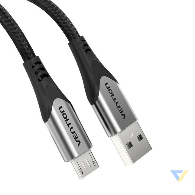 Cable USB 2.0 A to Micro USB Vention COAHD 3A 0,5m gray USB to Micro USB