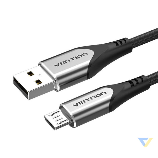 Cable USB 2.0 A to Micro USB Vention COAHD 3A 0,5m gray USB to Micro USB