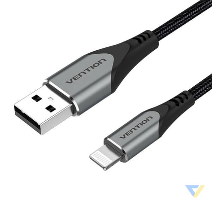 Cable USB 2.0 to Lightning Vention LABHF 2.4A 1m (Gray) USB to Lightning