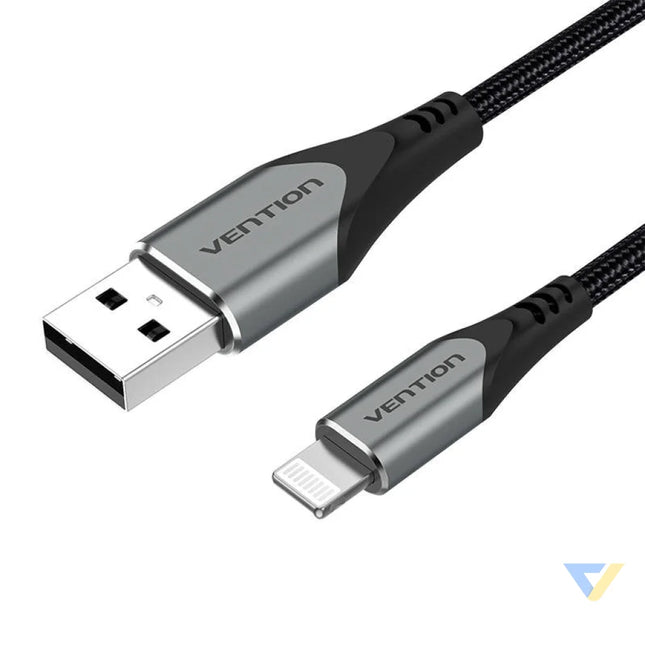 Cable USB 2.0 to Lightning Vention LABHF 2.4A 1m (Gray) USB to Lightning