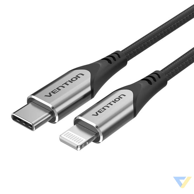Cable USB C 2.0 do Lightning Vention TACHF MFi 3A 1m (Gray) USB C to Lightning