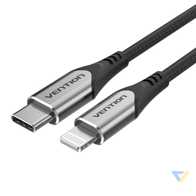 Cable USB C 2.0 do Lightning Vention TACHF MFi 3A 1m (Gray) USB C to Lightning