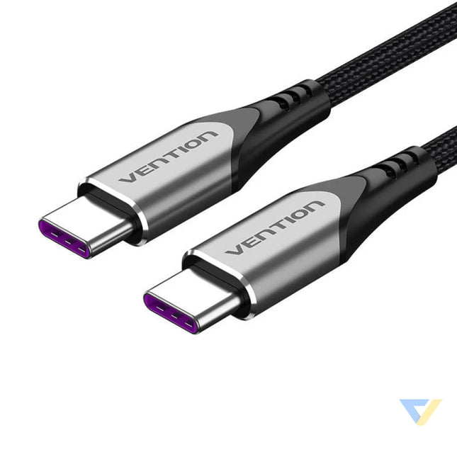 Cable USB C 2.0 to USB C Vention TAEHF PD 100W 1m (gray) USB C to USB C