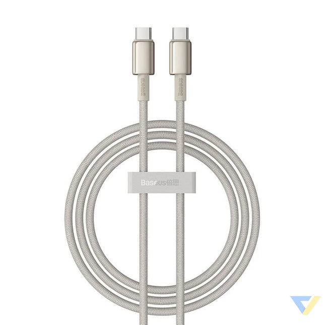 Cable USB C do USB C Baseus Tungsten Gold 100W 1m (złoty) USB C to USB C