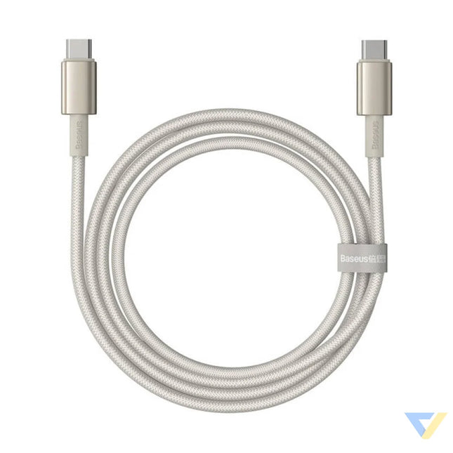 Cable USB C do USB C Baseus Tungsten Gold 100W 1m (złoty) USB C to USB C