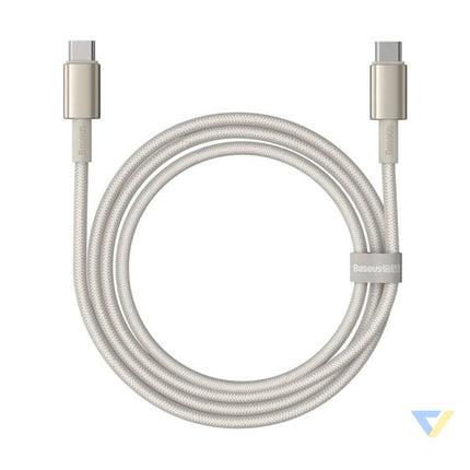 Cable USB C do USB C Baseus Tungsten Gold 100W 1m (złoty) USB C to USB C
