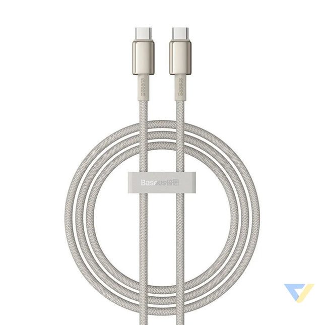Cable USB C do USB C Baseus Tungsten Gold 100W 1m (złoty) USB C to USB C