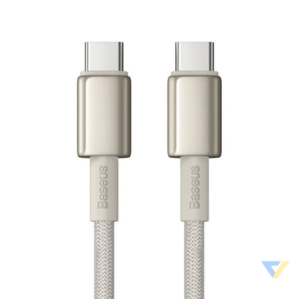 Cable USB C do USB C Baseus Tungsten Gold 100W 1m (złoty) USB C to USB C