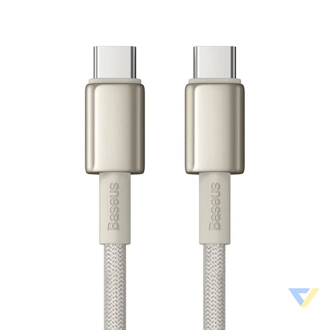 Cable USB C do USB C Baseus Tungsten Gold 100W 1m (złoty) USB C to USB C