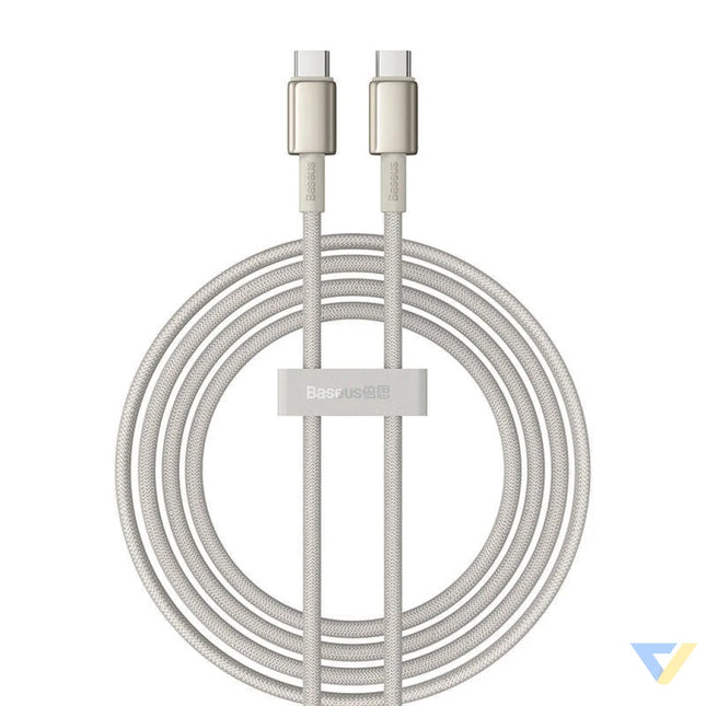 Cable USB C do USB C Baseus Tungsten Gold 100W 2m (złoty) USB C to USB C