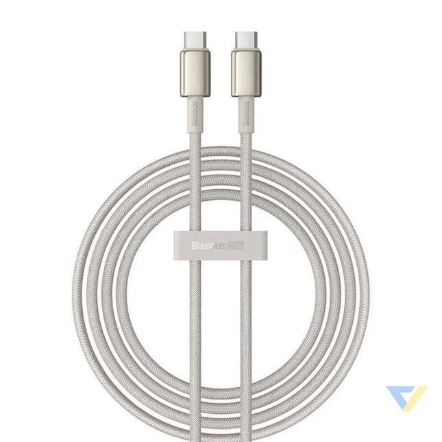 Cable USB C do USB C Baseus Tungsten Gold 100W 2m (złoty) USB C to USB C