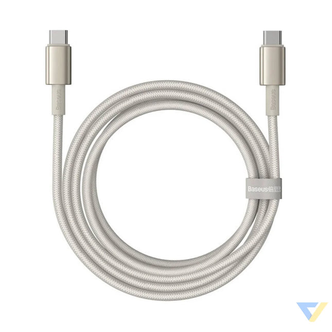 Cable USB C do USB C Baseus Tungsten Gold 100W 2m (złoty) USB C to USB C