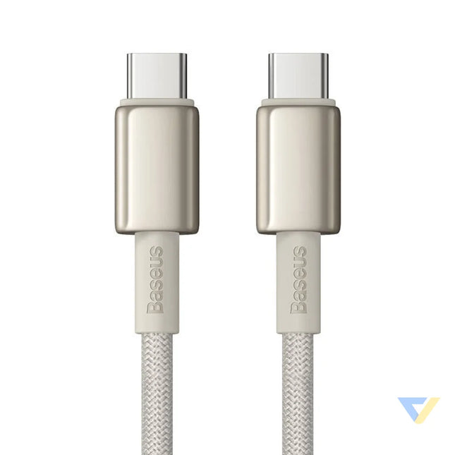 Cable USB C do USB C Baseus Tungsten Gold 100W 2m (złoty) USB C to USB C