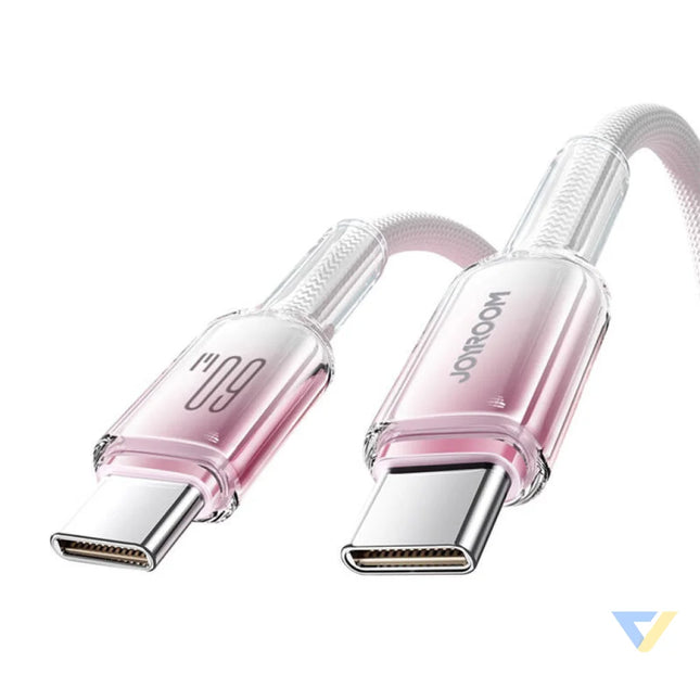 Cable USB C USB C Joyroom S A42 60W 1.2m biały USB C to USB C