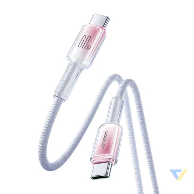 Cable USB C USB C Joyroom S A42 60W 1.2m biały USB C to USB C