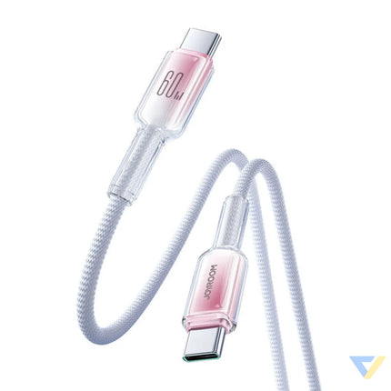 Cable USB C USB C Joyroom S A42 60W 1.2m biały USB C to USB C