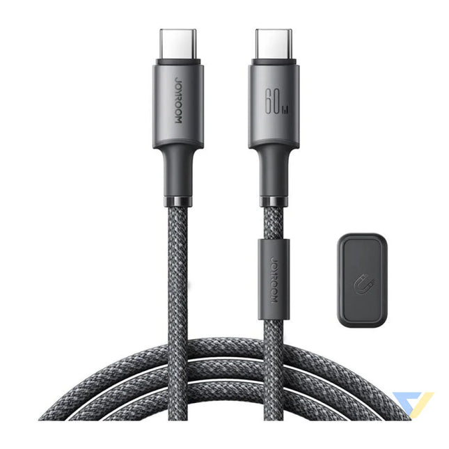 Cable USB C USB C Joyroom S A50 60W 1.2m szary USB C to USB C