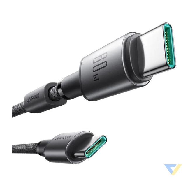 Cable USB C USB C Joyroom S A50 60W 1.2m szary USB C to USB C
