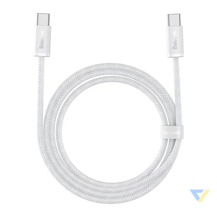 Cable USB C to USB C Baseus 100W 1m (white) USB C to USB C