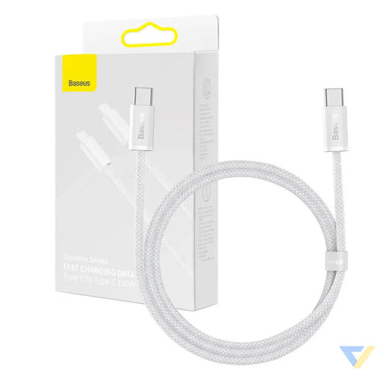 Cable USB C to USB C Baseus 100W 1m (white) USB C to USB C