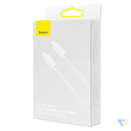 Cable USB C to USB C Baseus 100W 1m (white) USB C to USB C