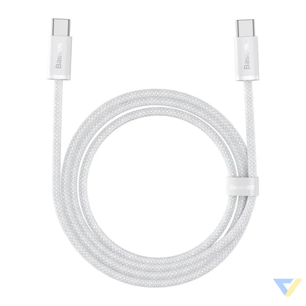 Cable USB C to USB C Baseus 100W 1m (white) USB C to USB C