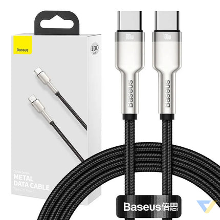 Cable USB C to USB C Baseus Cafule 100W 1m (black) USB C to USB C